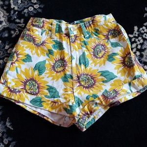 Sunflower high waist shorts